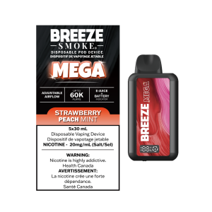 Breeze Mega 60K – Strawberry Peach Mint