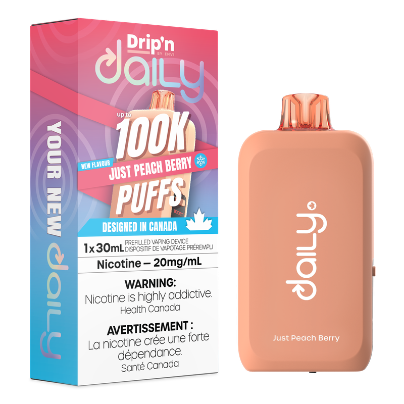 Drip’n by Envi Daily 100K – Just Peach Berry Ice