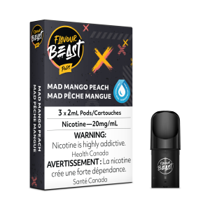 Flavour Beast Pods – Mad Mango Peach (3 Pack)