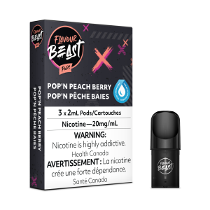 Flavour Beast – Packin’ Peach Berry (Pop’n Peach Berry) (3 Pack)