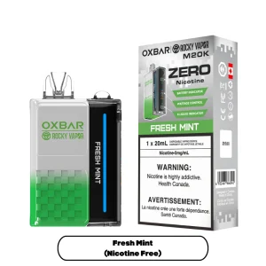 OXBAR x Rocky Vapor M20K Zero Nic – Fresh Mint