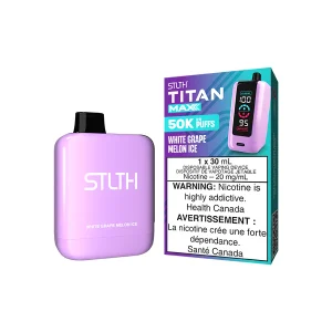 STLTH TITAN MAX 50k – White Grape Melon Ice