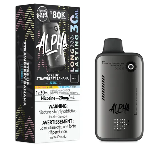 Flavour Beast Alpha 80K – STR8 UP Strawberry Banana Iced