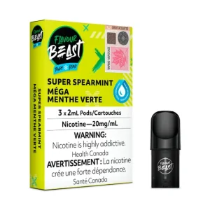 Flavour Beast Pods – Super Spearmint Iced (3 Pack)