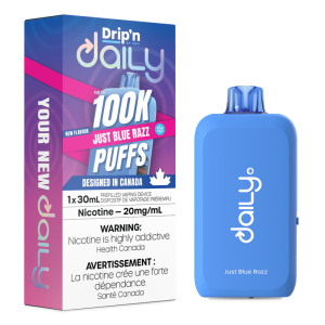 Drip’n by Envi Daily 100K – Just Blue Razz Ice