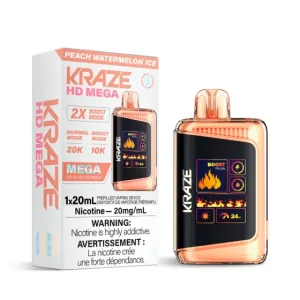 Kraze HD Mega – Peach Watermelon Ice