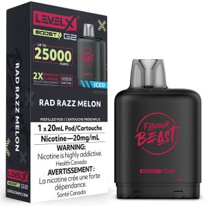 Level X Flavour Beast G2 Boost 25K Pod – Rad Razz Melon Iced