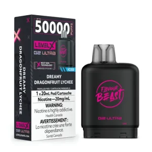 Level X Flavour Beast G2 Ultra 50K Pod – Dreamy Dragonfruit Lychee Iced
