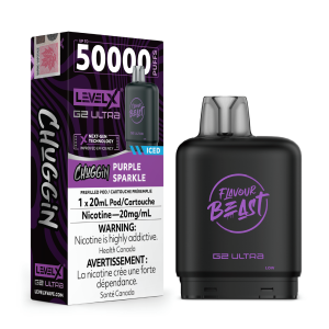 Level X Flavour Beast Chuggin’ G2 Ultra 50K Pod – Purple Fizz Iced