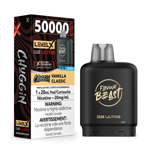 Level X Flavour Beast Chuggin’ G2 Ultra 50K Pod – Vanilla Classic Iced