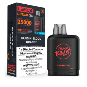 Level X Flavour Beast G2 Boost 25K Pod – Bangin’ Blood Orange Iced