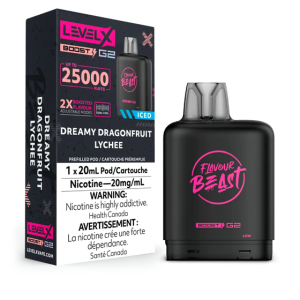 Level X Flavour Beast G2 Boost 25K Pod – Dreamy Dragonfruit Lychee Iced