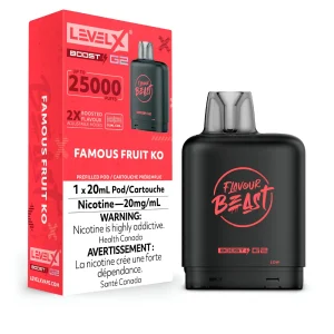 Level X Flavour Beast G2 Boost 25K Pod – Famous Fruit KO