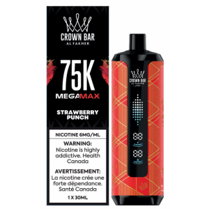 Al Fakher Crown Bar Mega Max 75K – Strawberry Punch
