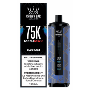 Al Fakher Crown Bar Mega Max 75K – Blue Razz