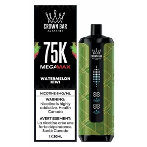 Al Fakher Crown Bar Mega Max 75K – Watermelon Kiwi