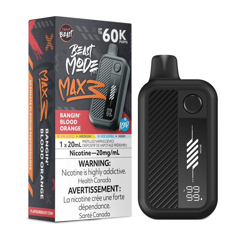 Flavour Beast Mode Max 3 60K – Bangin’ Blood Orange Iced